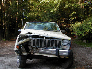 Jeep Cherokee Crashed